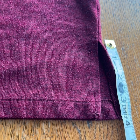 Old Navy pull over pocket long sleeves red wine color scoop neck size M - Picture 9 of 13
